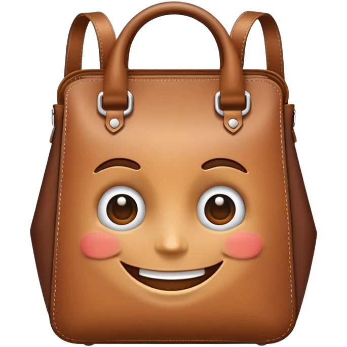 bag with a face on it emoji