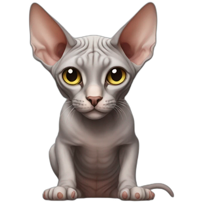 Sphynx cat emoji