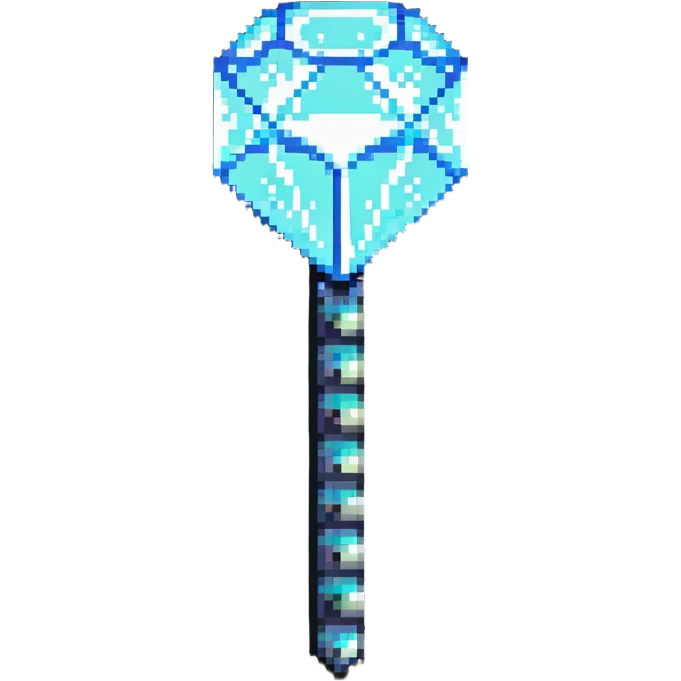 Minecraft diamond hoe emoji