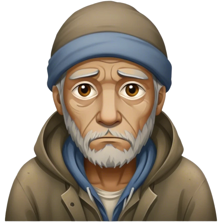 Homeless man emoji