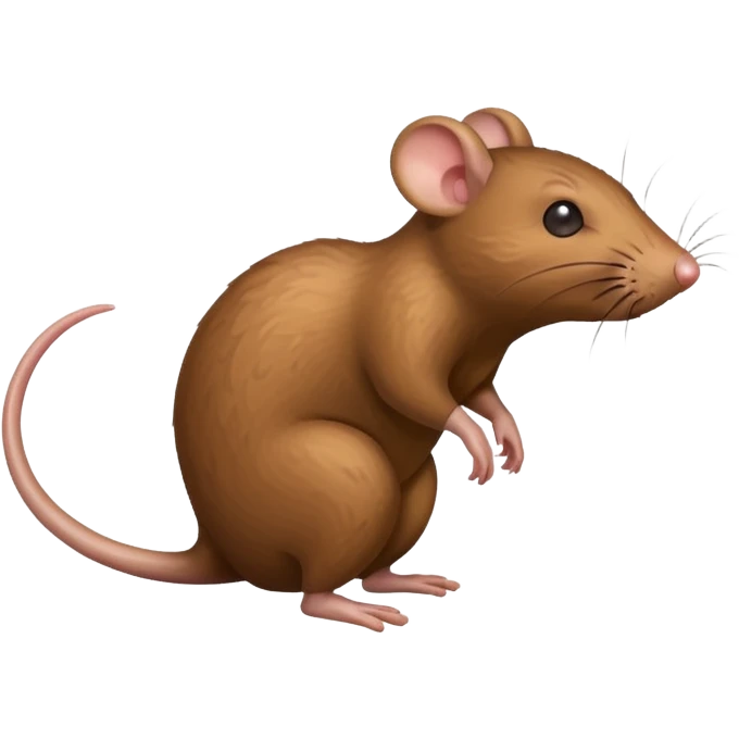 A rat is pooping emoji