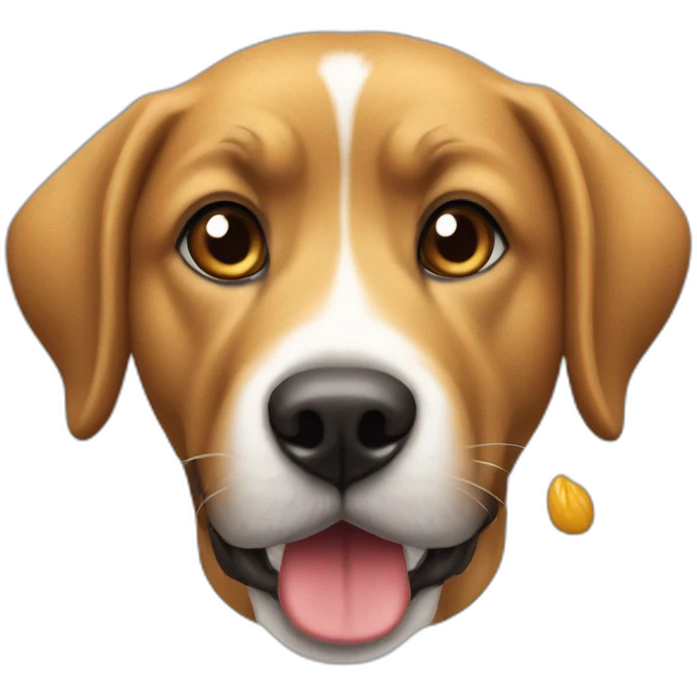 Un chien qui boit du coca emoji