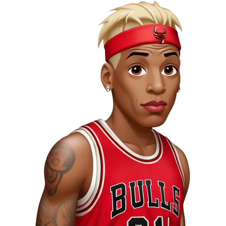 Dennis Rodman Chicago bulls #91 emoji