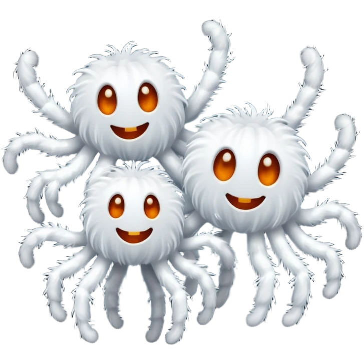 cute halloween ghosts, spiders emoji