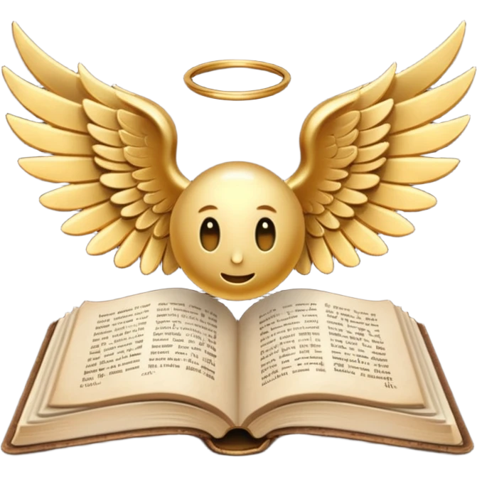 Book with wings emoji