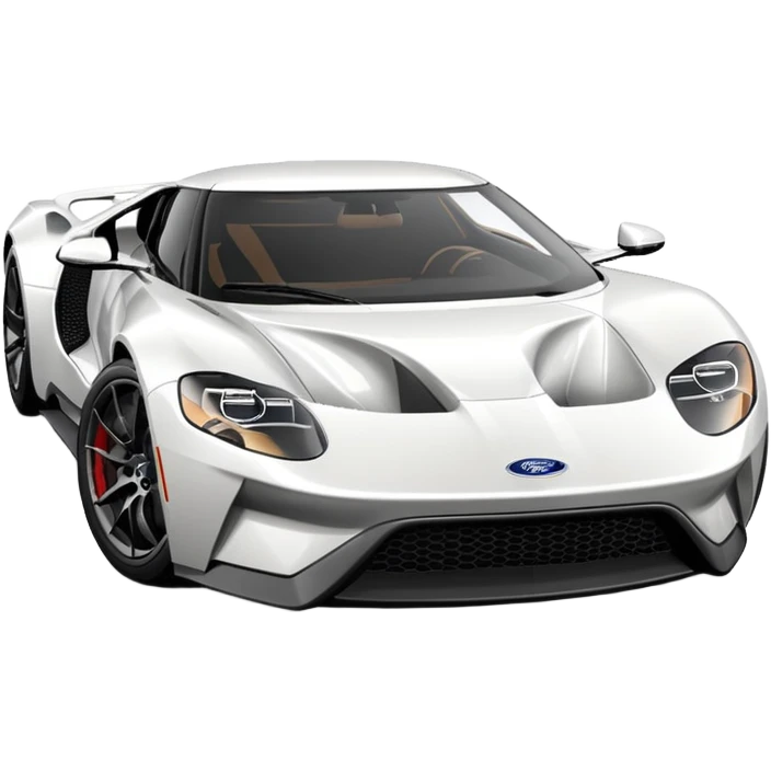 white ford gt emoji