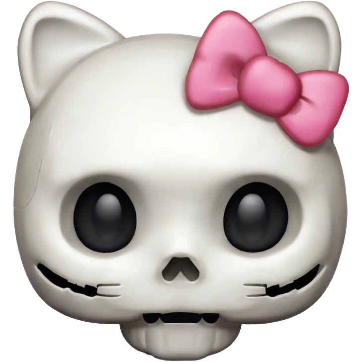 Hello kitty skull emoji