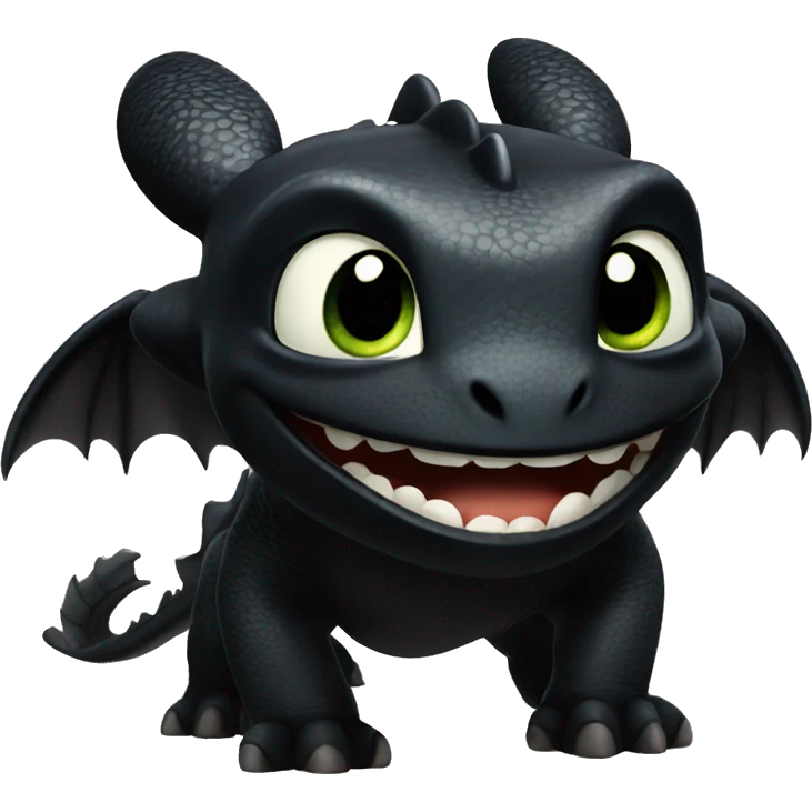 Toothless from httyd emoji