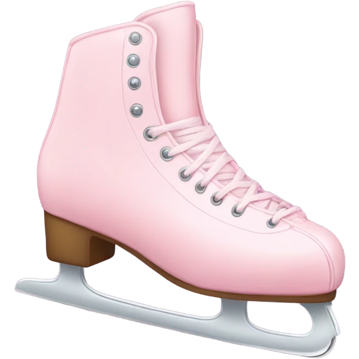 pastel pink ice skates emoji