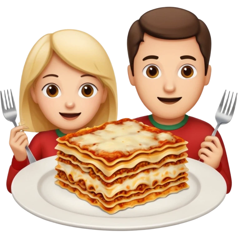me and my boyfriend with lasagna emoji