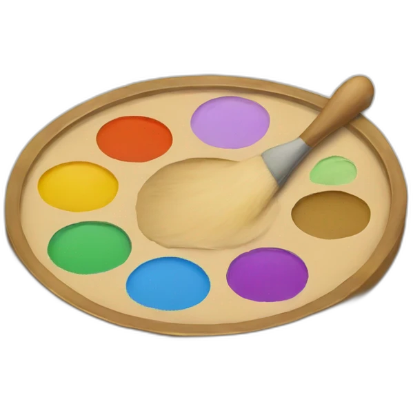 elegant painting palette emoji