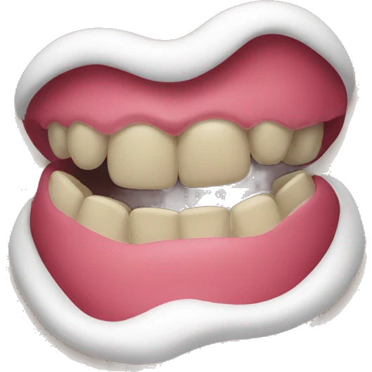 a mouth gum emoji