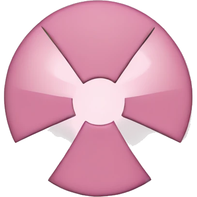 Light Pink radioactive symbol  emoji
