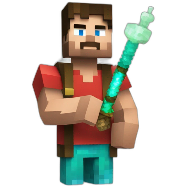 minecraft steve with a shisha emoji