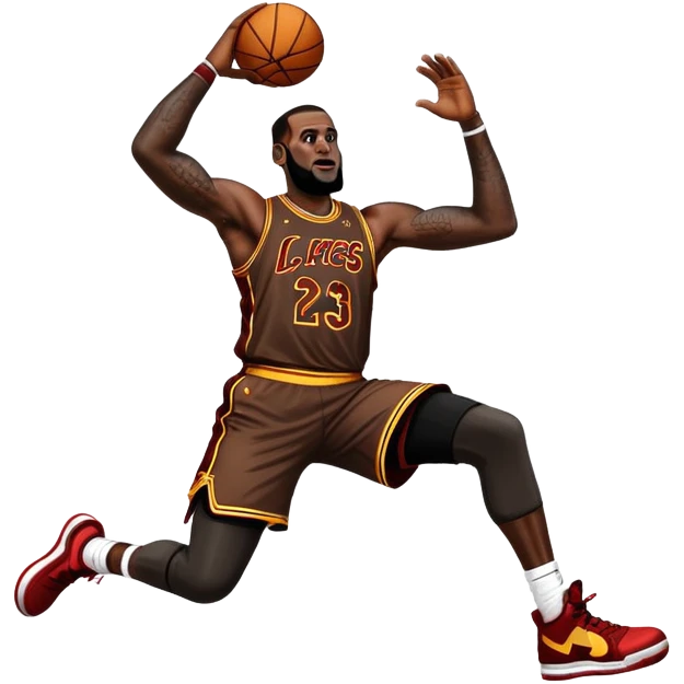 lebron dunking on someone emoji