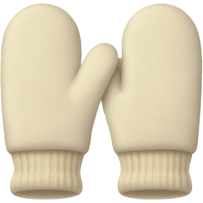 cream colored mittens emoji