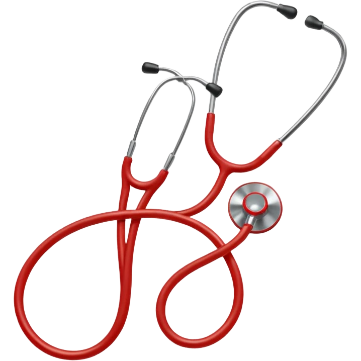 red stethoscope bolder emoji