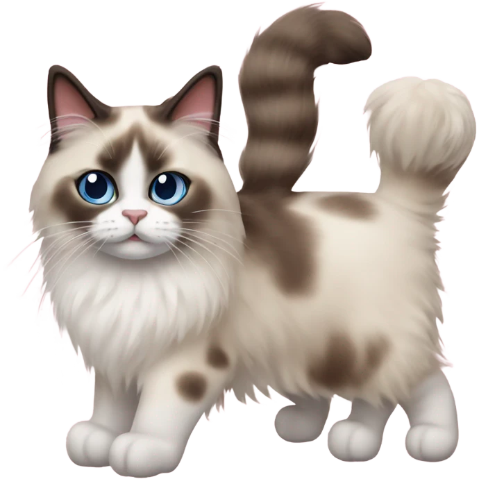 Two Ragdoll cats emoji