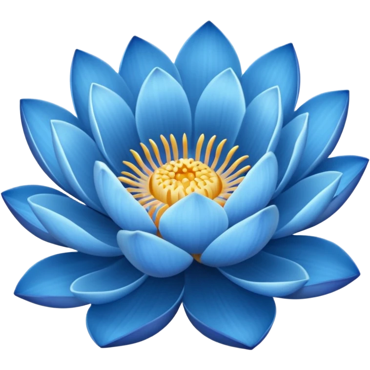 blue lotus flower emoji