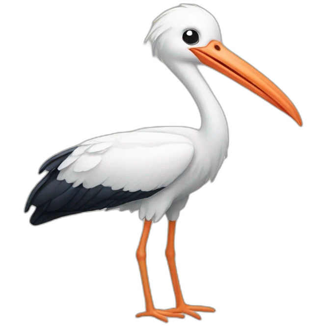 Stork emoji