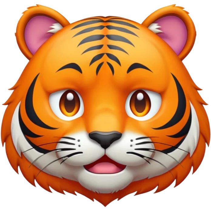 crying sad tiger face for Twitch emote emoji