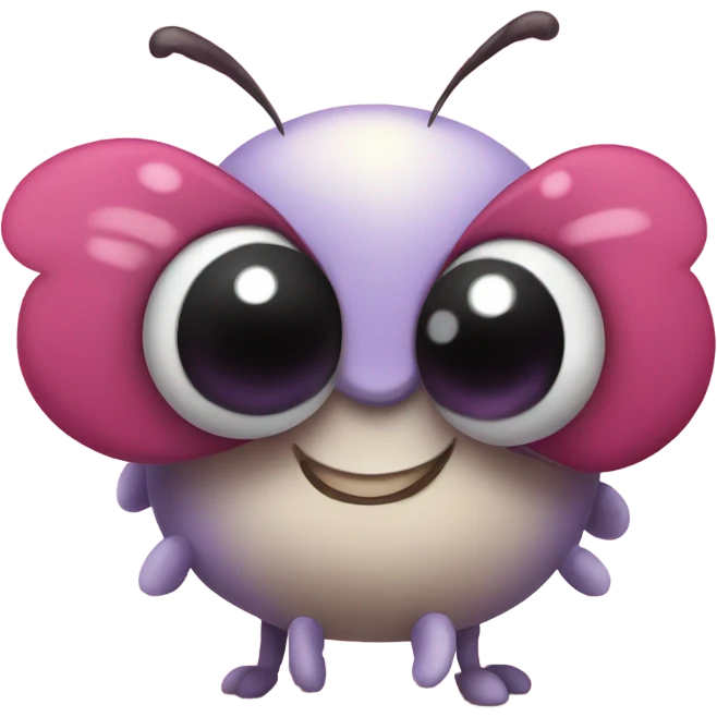 Bug with heart eyes emoji emoji