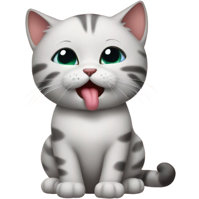 Kitty sending kisses emoji