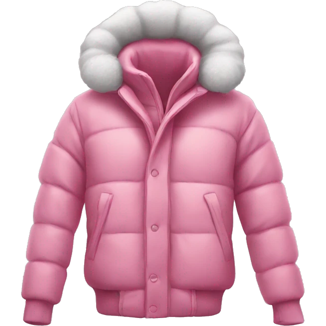 Pink Cozy Winter Jacket emoji