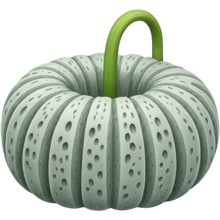 Grey loofah  emoji