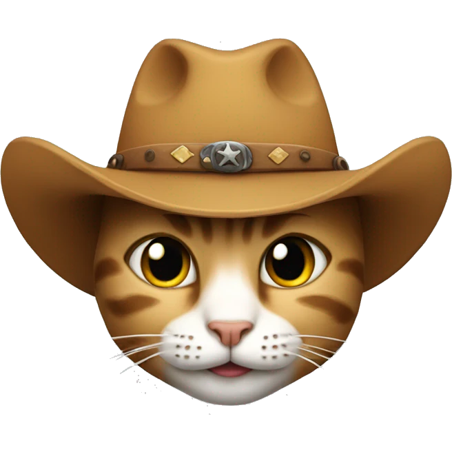 a cowboy cat emoji