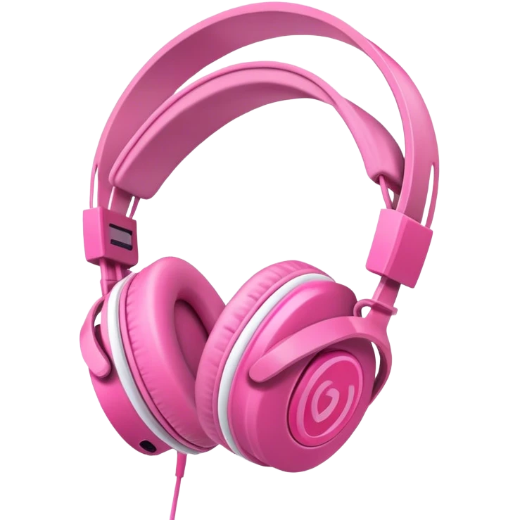 pink headphones emoji