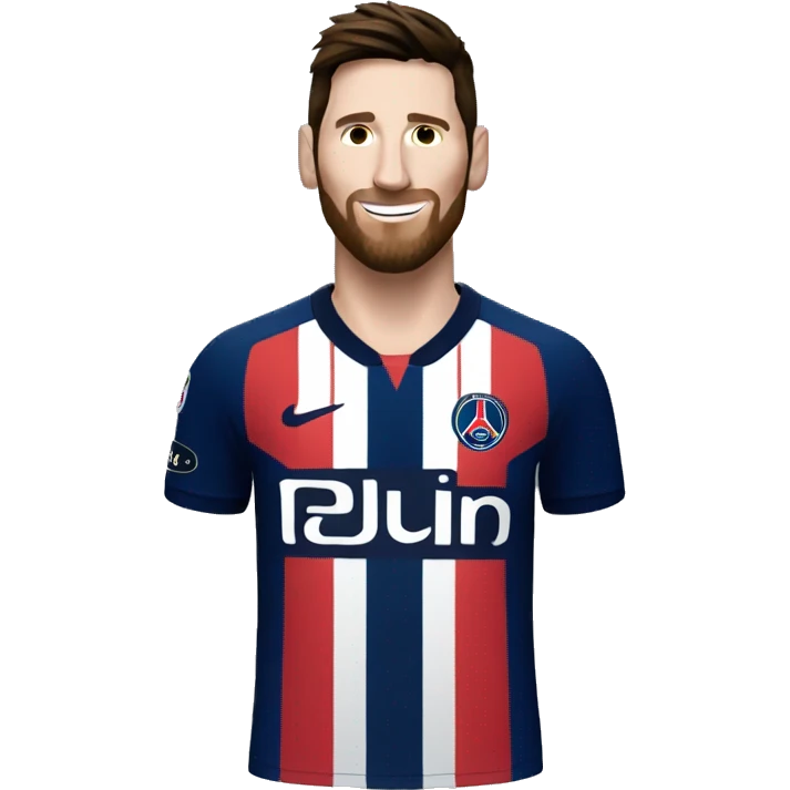 Messi maillot psg emoji