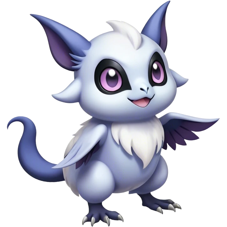 Cool Cute Kawaii Noibat-Absol-Pokemon Full Body emoji