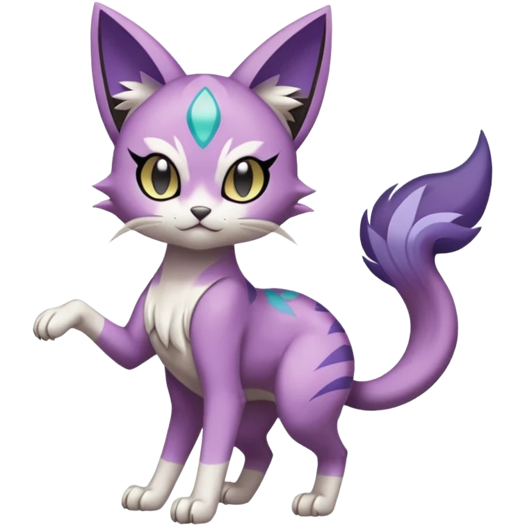 Meloetta-Purrloin-Gatomon-Pokémon-Fakémon-fusion-hybrid-creature emoji
