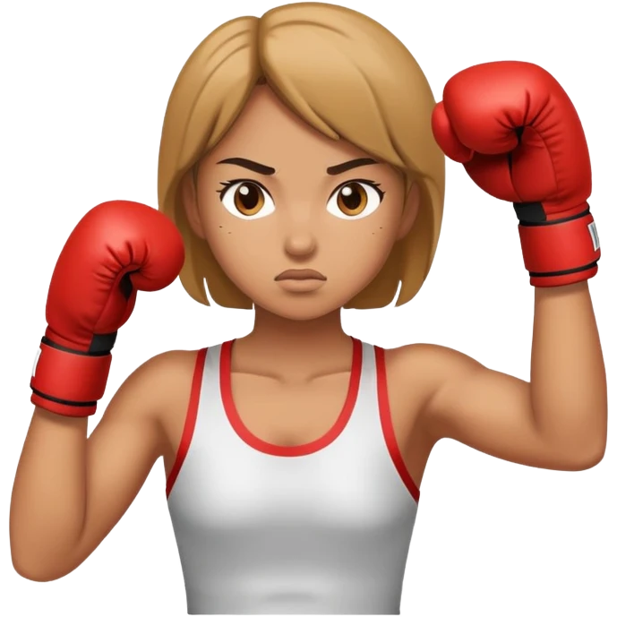 girl boxing emoji