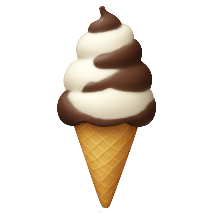 Ice cream chocolate emoji