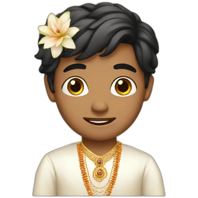 Boy wedding indian emoji