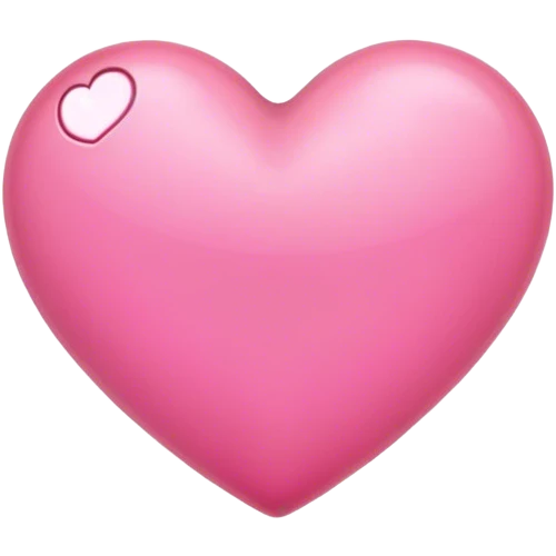 розовое сердце emoji