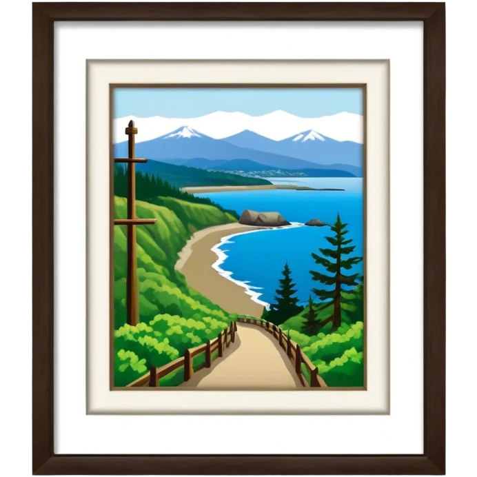 Port Angeles Washington no border walking trail emoji