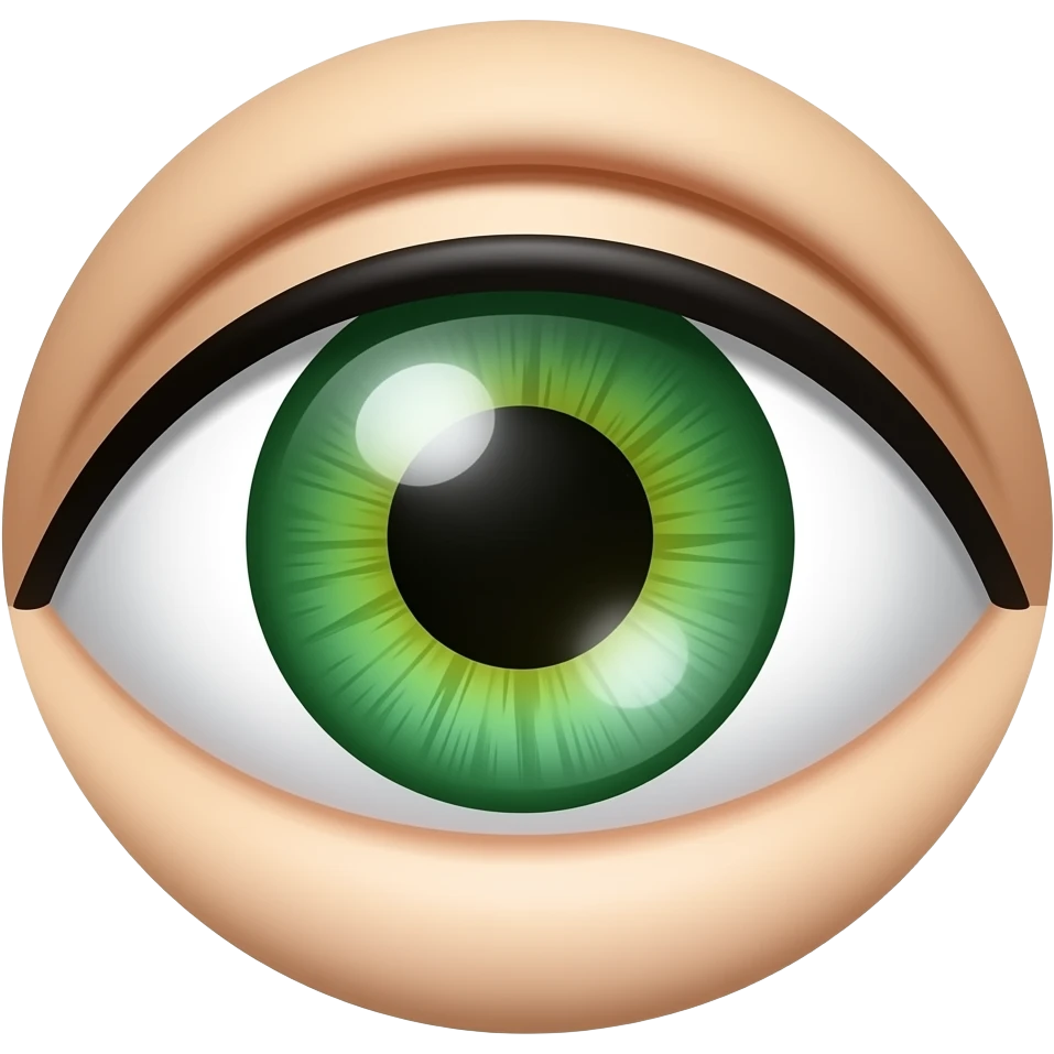 Emoji de ojos verdes emoji