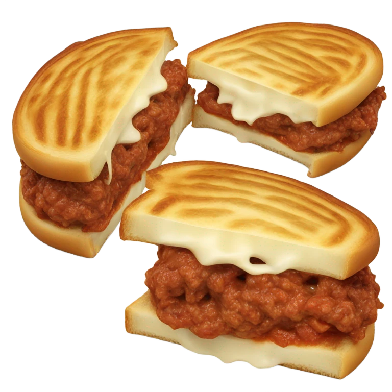 panini Bolognese with cheese  emoji