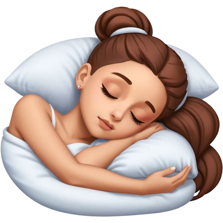 Ariana Grande sleeping emoji