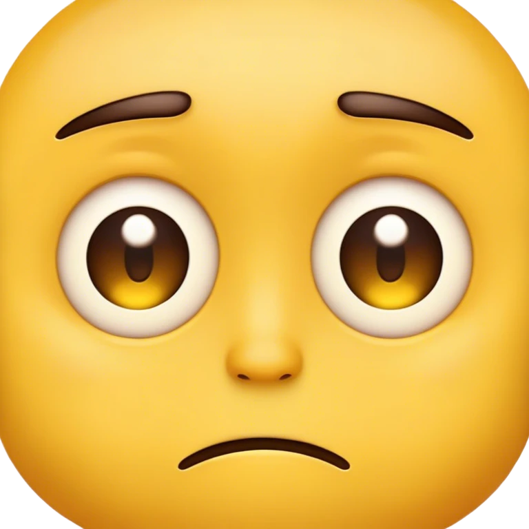 Emoji with sad and tired eyes emoji