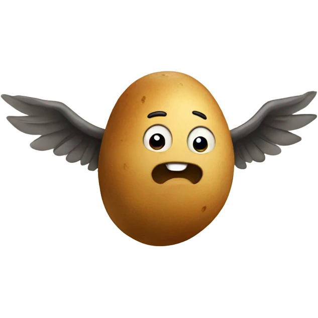 Flying potatoe emoji