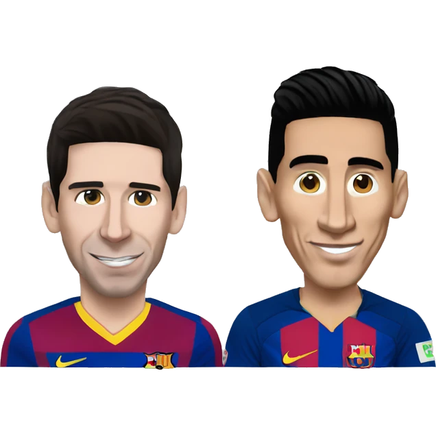 Lionel Messi and Di Maria emoji