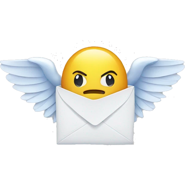 Mail with wings emoji