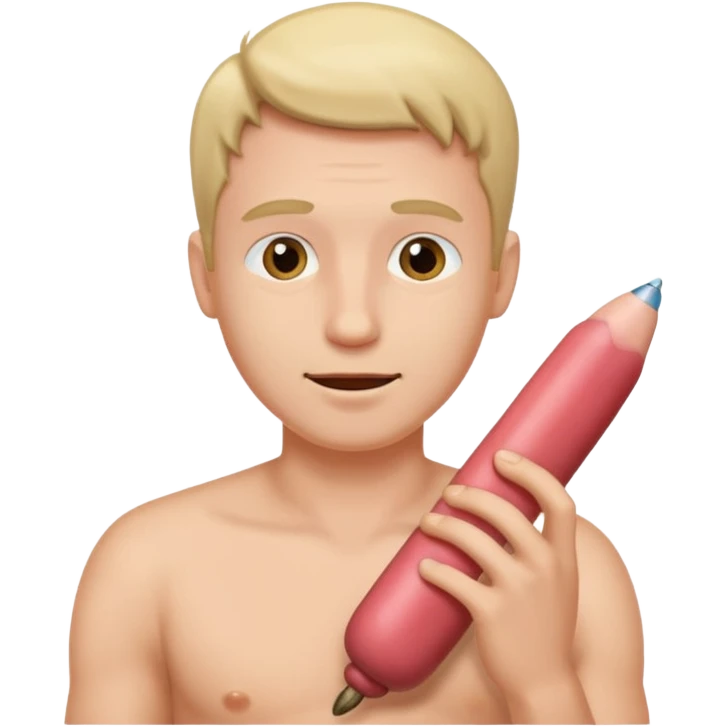 Emoji holding his penis emoji
