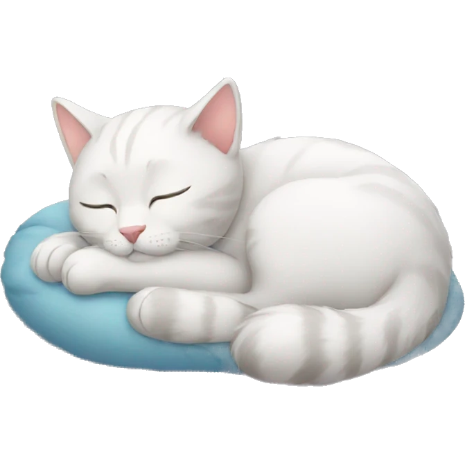 sleeping kitty emoji