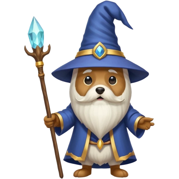 Dog wizard emoji