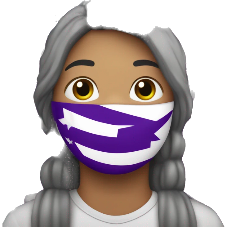 Una bandera que tienne tres colores q son morado blanco y morado esalgo así pero con otro color 🇨🇴 emoji